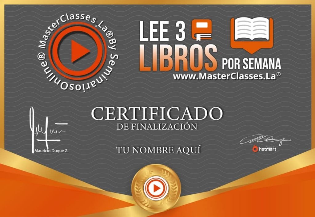 Certificado Lectura Rápida Certificado Lectura Rápida