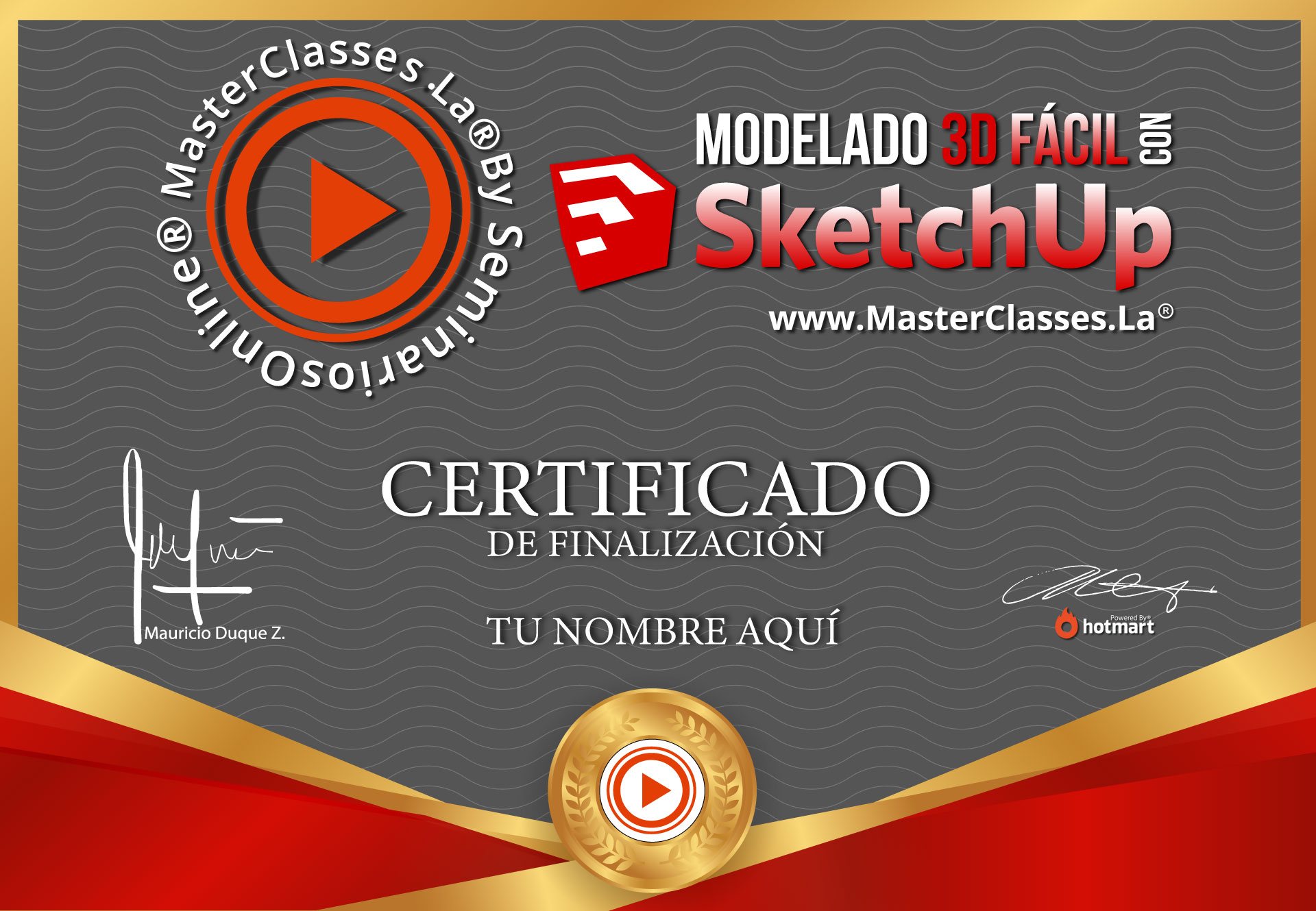 Certificado Modelado SketchUp Educatac Certificado Modelado SketchUp Educatac
